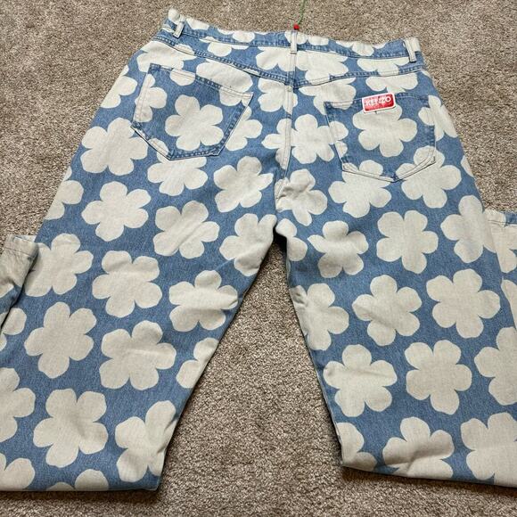 Kenzo L85803 Mens Skye Blue Botan Loose Denim Jeans Size 34 x 34 - Picture 4 of 7